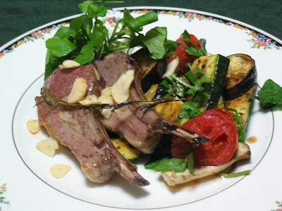 ラムの香草焼きと焼き野菜 アンチエイジングネットワーク